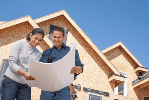 couple building a home