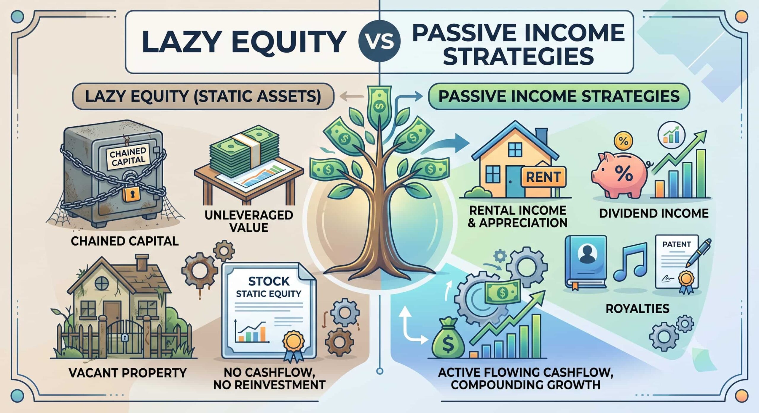Lazy Equity vs passive income strategies